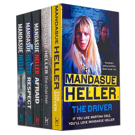 Mandasue Heller 5 Books Collection Set (Charmer, The Driver, Respect, Afraid, Broke) - The Book Bundle