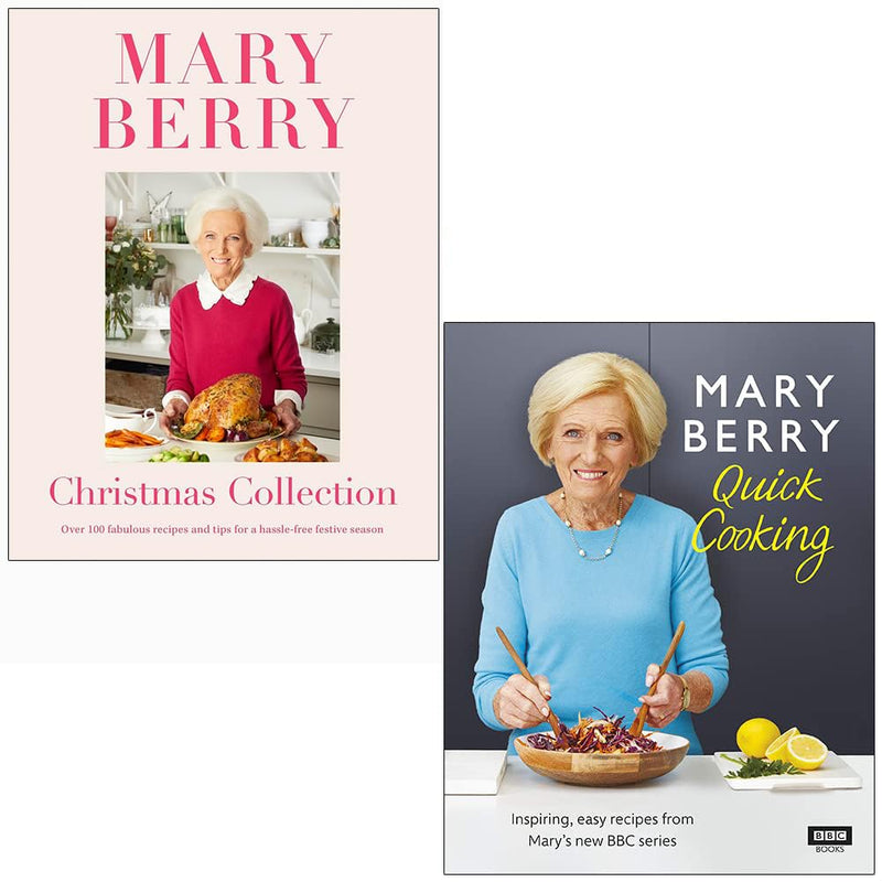 Mary Berry's Christmas Collection & Mary Berry’s Quick Cooking 2 Books Collection Set - The Book Bundle