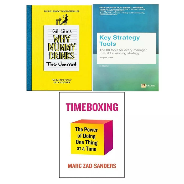 Key Strategy Tools, Timeboxing Marc Zao, Why Mummy Drinks Journal 3 Books Set - The Book Bundle