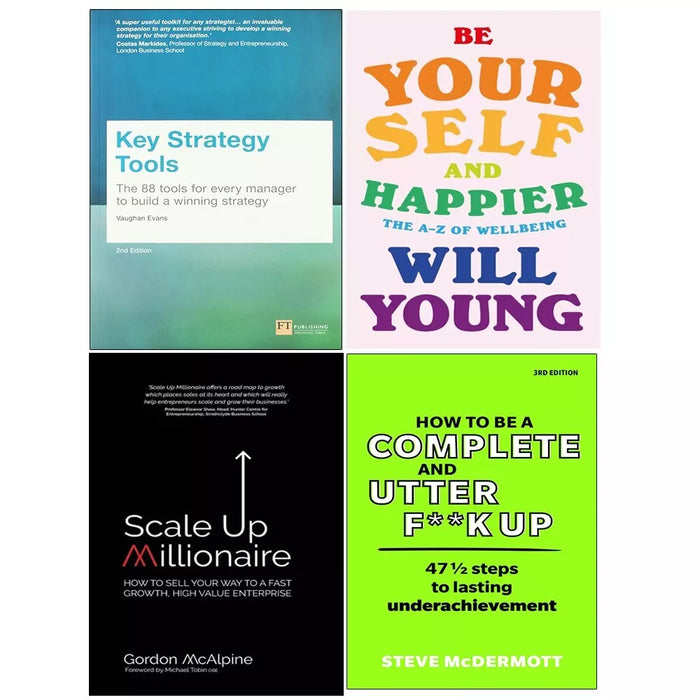 Key Strategy Tools, How to be Complete, Scale Millionaire, Yourself Happier 4 Books Set - The Book Bundle