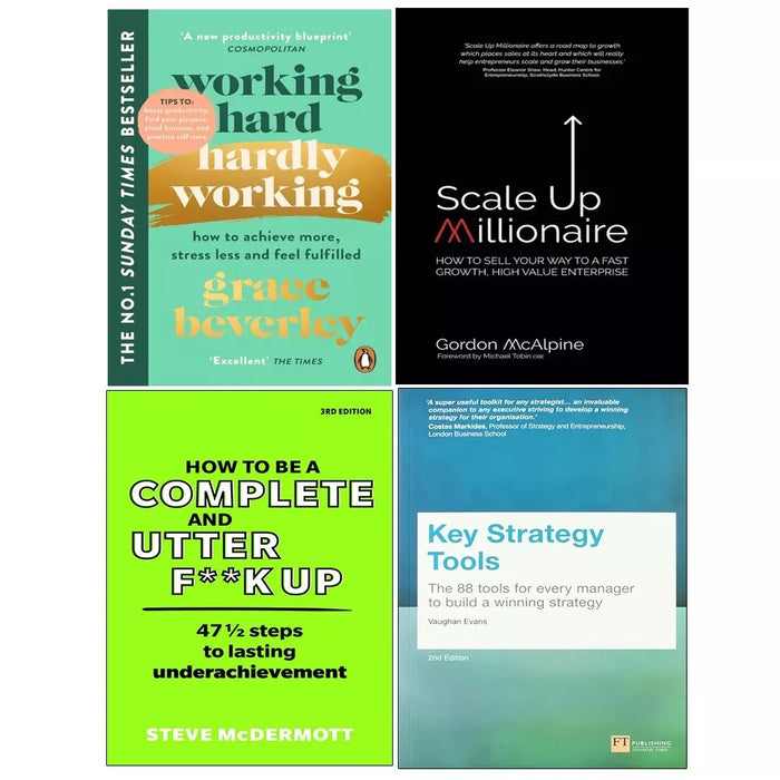 Key Strategy Tools, How to be Complete, Working Hard, Scale Up Millionaire 4 Books Set - The Book Bundle