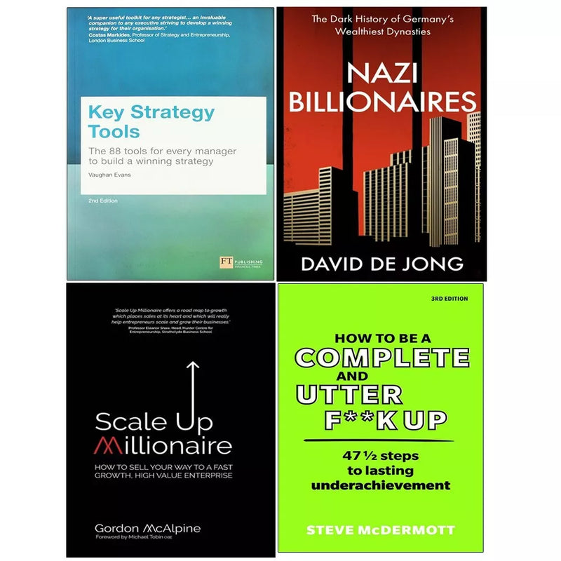 Key Strategy Tools, How to be Complete, ScaleMillionaire, Nazi Billionaires 4 Books Set - The Book Bundle