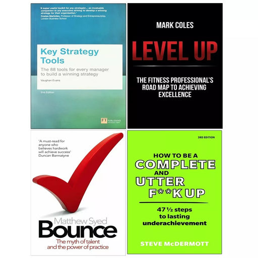 Key Strategy Tools, How to be Complete Utter F k Up, Level Up, Bounce 4 Books Set - The Book Bundle