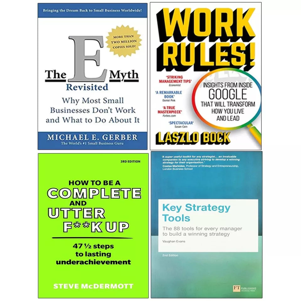 Key Strategy Tools, How to be Complete Utter, E-Myth Revisited, Work R ...