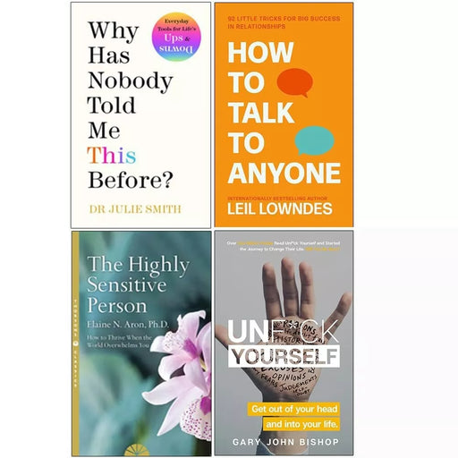 How to Talk to Anyone, The Highly Sensitive Person, Unf*ck Yourself, Manifest 4 Books Set - The Book Bundle