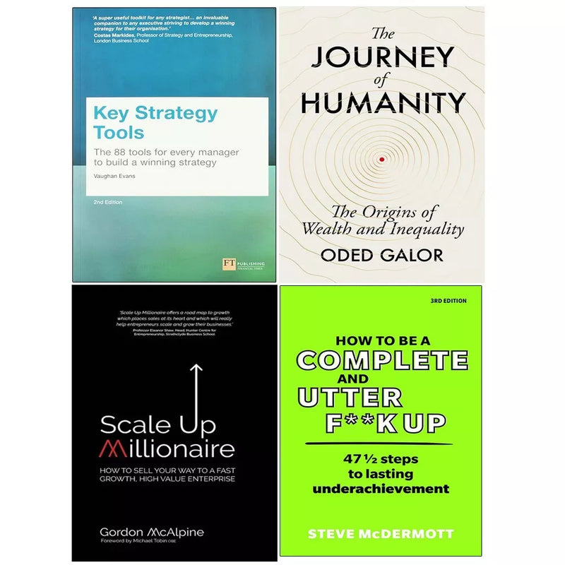 Key Strategy Tools, How to be Comple, Journey Humanity, Scale Millionaire 4 Books Set - The Book Bundle