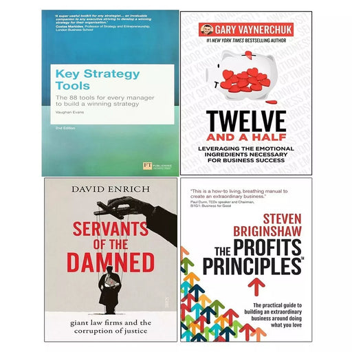 Key Strategy Tools, Servants of Damned, Twelve Half, Profits Principles 4 Books Set - The Book Bundle
