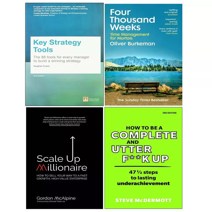 Key Strategy Tools, How to be Complete, Four Thousand, Scale Millionaire 4 Books Set - The Book Bundle