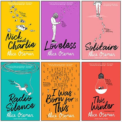 Alice Oseman Collection 6 Books Set (Solitaire, Loveless, This Winter, Radio Silence, Nick and Charlie, I Was Born for This) - The Book Bundle