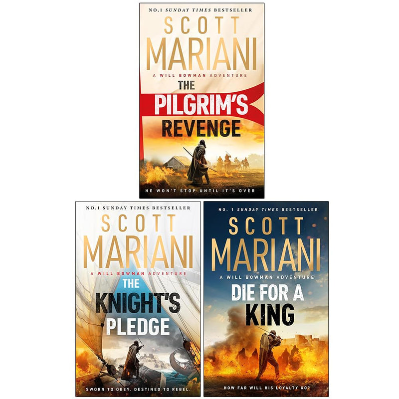 Will Bowman Series 3 Books collection set by Scott Mariani, fiction paperbacks, featuring thriller covers and spine designs.