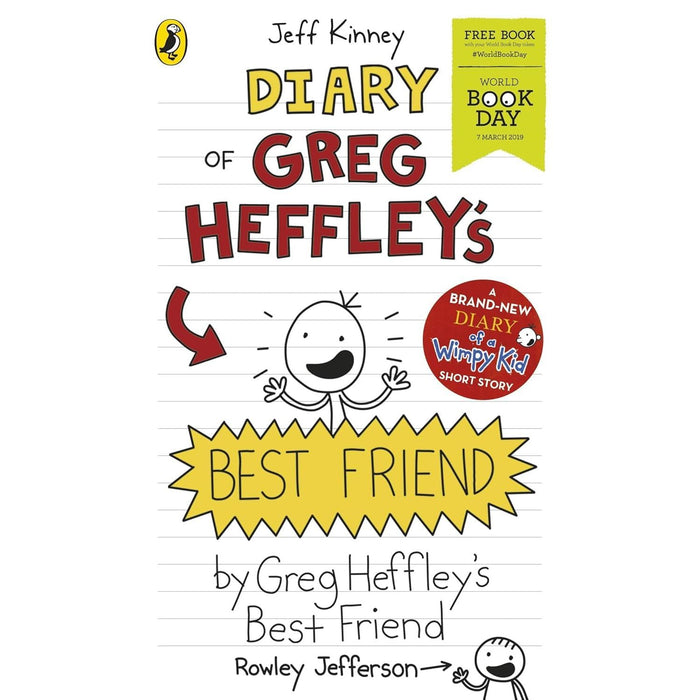 Diary of a Wimpy Kid: Books (18–20) Greg Heffley’s Best Friend 4 Books Collection Set(Jeff Kinney) (No Brainer, Hot Mess, Partypooper) - The Book Bundle