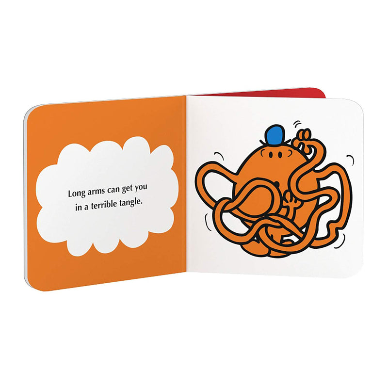 Six colorful Mr. Men board books for toddlers from Roger Hargreaves' pocket library collection, featuring fun cartoon characters.