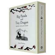 Set of two James Norbury Big Panda and Tiny Dragon books by Michael Joseph, featuring colorful illustrated covers with panda and dragon characters.