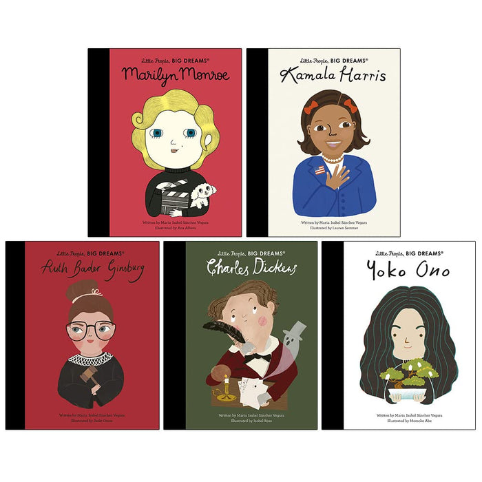 Little People Big Dreams Series 14 Collection Books Set Book 66 To 70 (Marilyn Monroe, Kamala Harris) - The Book Bundle