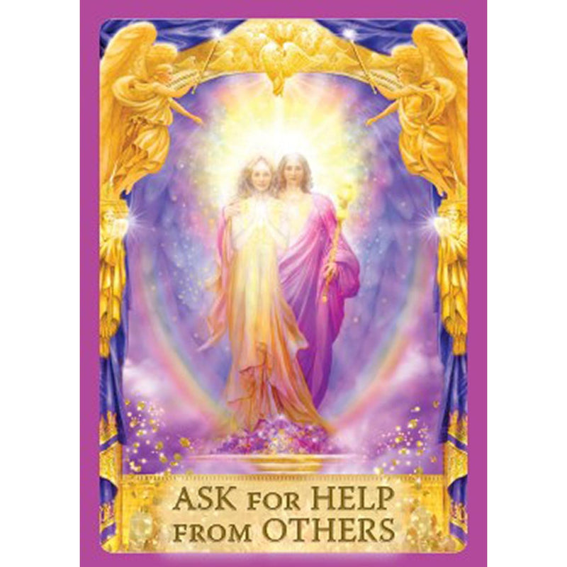 Multicolor Angel Answers Oracle Card Deck by Radleigh Valentine featuring 44 cards for guidance and insight.