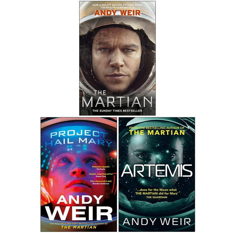Andy Weir Collection 3 Books Set (Project Hail Mary, Artemis, The Martian) - The Book Bundle