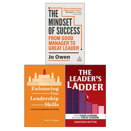 The Mindset of Success, Enhancing Your Leadership Skills & The Leader’s Ladder 3 Books Collection Set - The Book Bundle