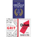 The Obstacle is the Way, Grit: The Power of Passion and Perseverance, Drive The Surprising Truth About What Motivates Us 3 Books Collection Set - The Book Bundle