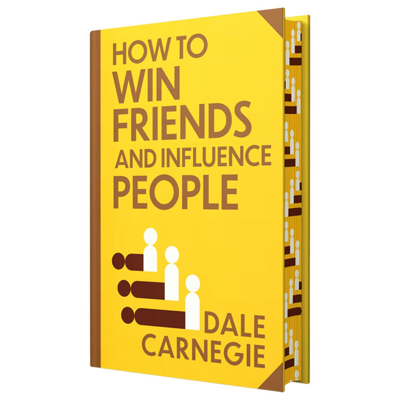 Cover image of "How to Win Friends and Influence People" by Dale Carnegie, a Wilco International LLP book with a sprayed edge design.