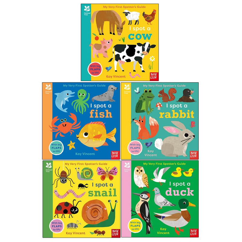 National Trust My Very First Spotter's Guides 5 Books Collection Set by Kay Vincent - Ages 0-2 - Board Book