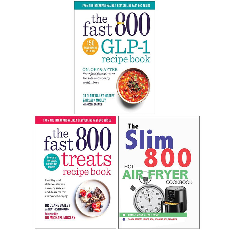 Fast 800 Recipes, Treats & Slim 800 Air Fryer 3 Books Collection Set by Dr Clare Bailey - Non Fiction - Paperback