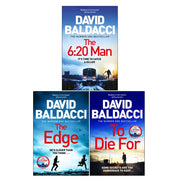 Travis Devine Series 3 Books Collection Set by David Baldacci (The 6:20 Man, The Edge & To Die For) - The Book Bundle