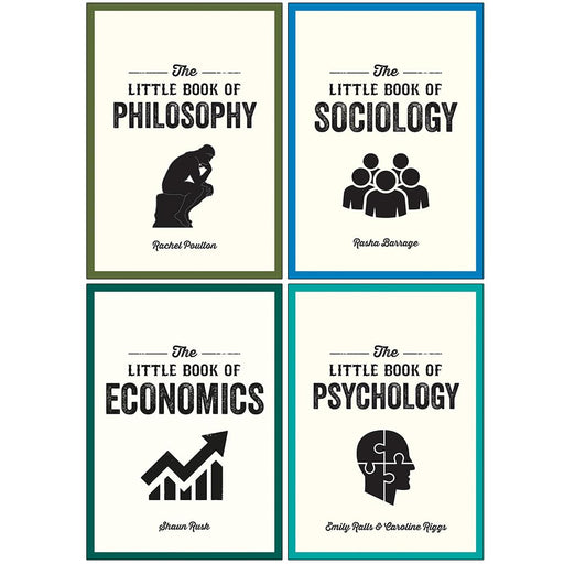 The Little Book of Philosophy, Sociology, Economics & Psychology 4 Books Collection Set - The Book Bundle