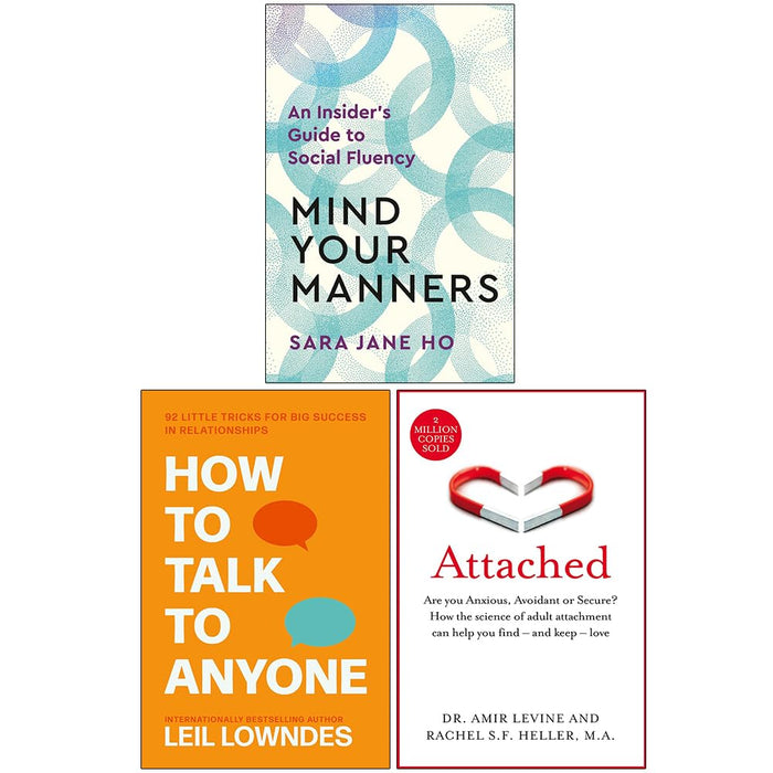 Mind Your Manners, How to Talk to Anyone & Attached 3 Books Collection Set - The Book Bundle