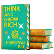 Cover of "Think and Grow Rich" by Napoleon Hill, Wilco Classics edition with sprayed edge design, published by Wilco International LLP.