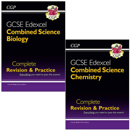GCSE Combined Science Edexcel Complete Revision & Practice Collection 2 Books Set By CGP Books (Biology & Chemistry) - The Book Bundle