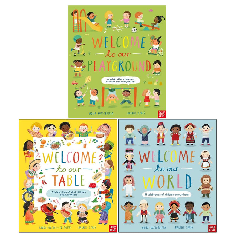 Welcome To Our Playground, Welcome To Our Table, Welcome To Our World 3 Books Collection Set