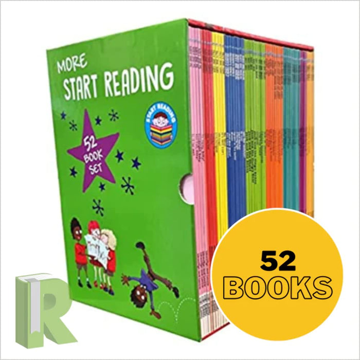 More Start Reading Series 52 Books Collection Set (The Winter Cave, Rushing River, Danger in the Forest, A Wolf in the Woods, The Spotless Pig & More...) - The Book Bundle