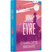 Hardcover edition of Jane Eyre by Charlotte Bronte, Wilco Classics Sprayed Edge Premium fiction book with detailed cover design.