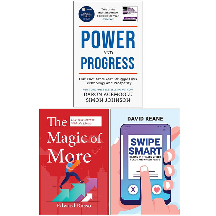 Power and Progress, The Magic of More & Swipe Smart 3 Books Collection Set
