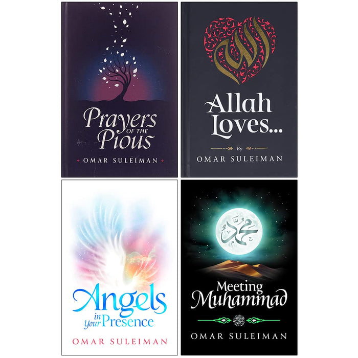 Omar Suleiman 4 Books Collection Set (Prayers of the Pious, Allah Loves, Angels in Your Presence & Meeting Muhammad) - The Book Bundle