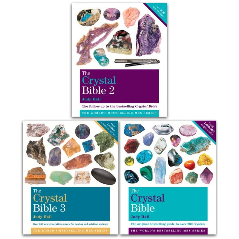 Judy Hall The Crystal Bible Volume 1-3 Books Collection Set Godsfield Bibles - The Book Bundle