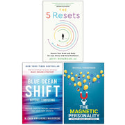 The 5 Resets, Blue Ocean Shift and The Magnetic Personality 3 Books Collection Set - The Book Bundle