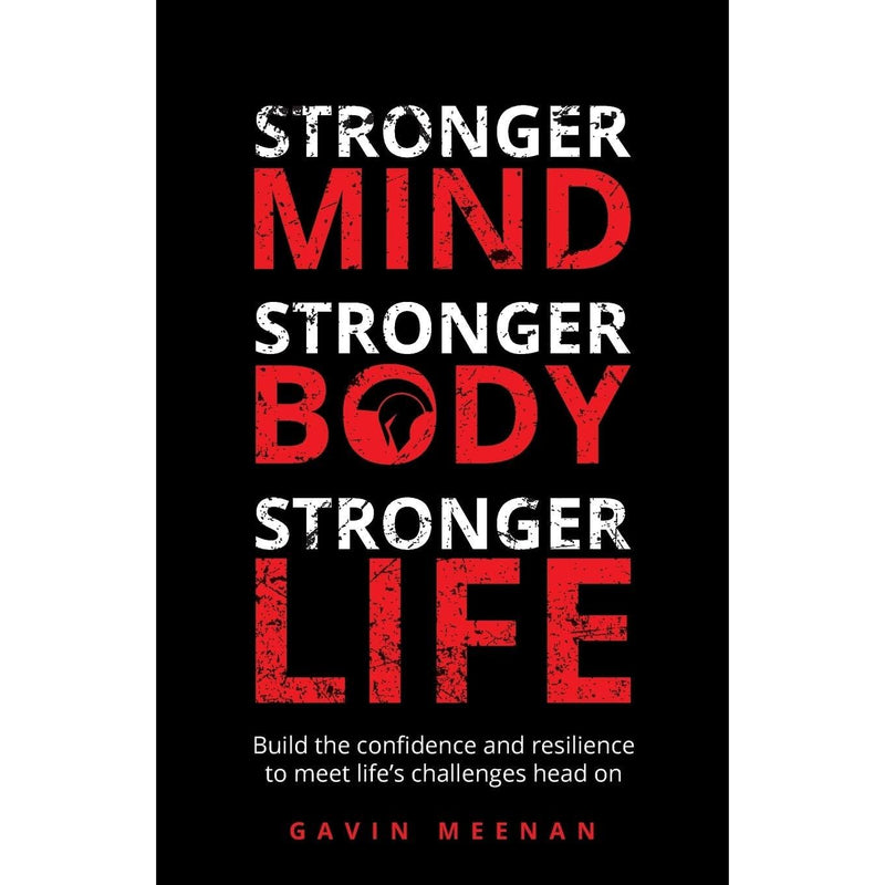 Set of three non-fiction books by Arthur C Brooks, Arielle Mond, and Gavin Meenan focusing on mental strength, body, and life purpose.