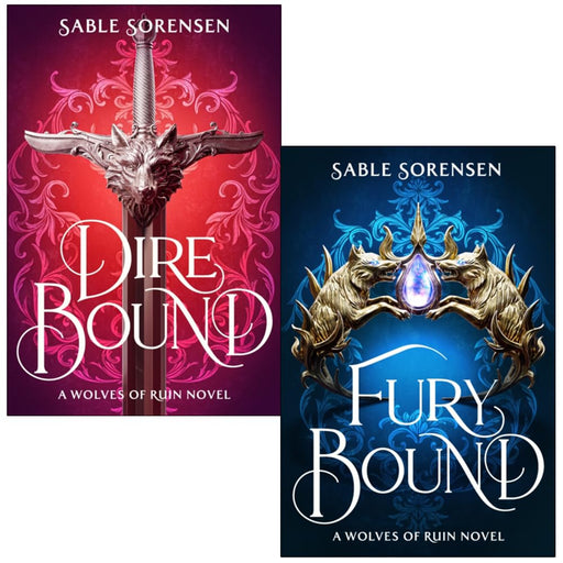 Two paperback books from Sable Sorensen's Wolves of Ruin collection, featuring dark fantasy fiction covers.