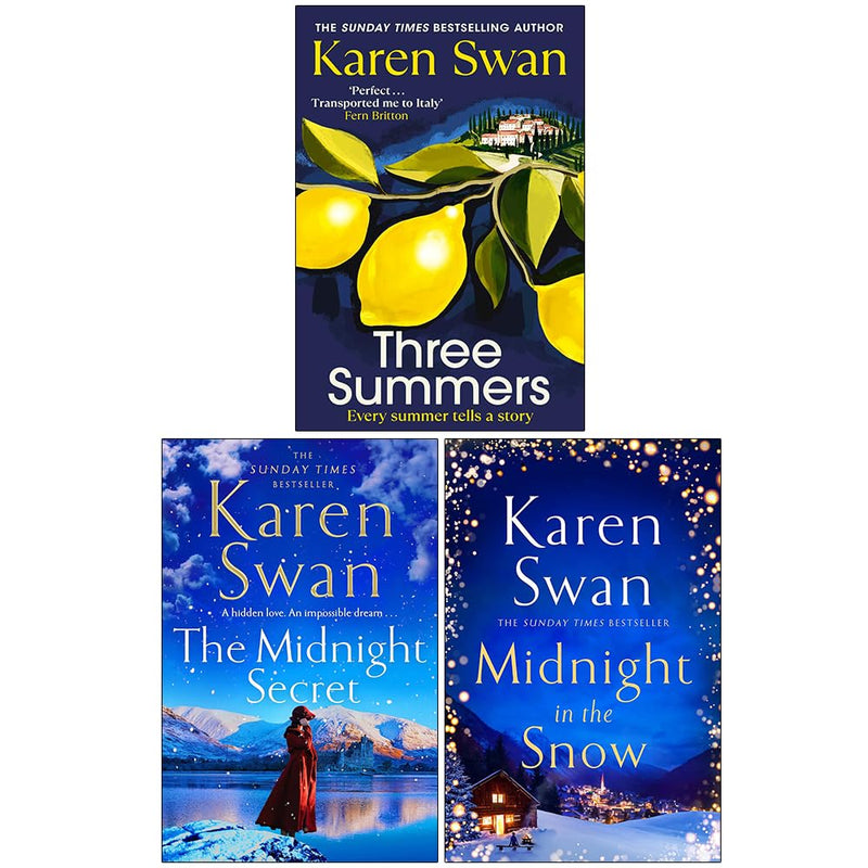 Karen Swan Collection 3 Books Set (Three Summers, The Midnight Secret and Midnight in the Snow) - The Book Bundle