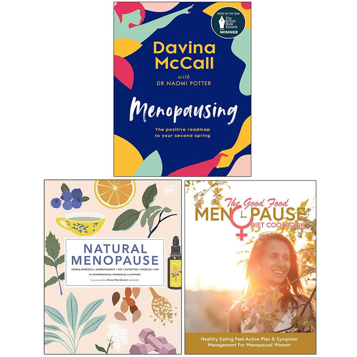Menopausing [Hardcover], Natural Menopause [Hardcover] & The Good Food Menopause Diet Cookbook 3 Books Collection Set - The Book Bundle