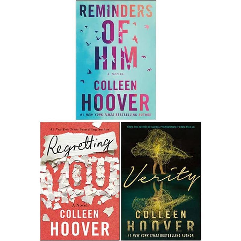 Colleen Hoover 3 Books Set (Regretting You, Verity, Reminders of Him) - The Book Bundle