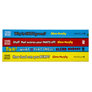 Set of four children's books by Glenn Murphy, including "Why is Snot Green?", "Stuff That Scares Your Pants Off," and "How Loud Can You Burp?"