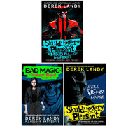 Skulduggery Pleasant Derek Landy Collection 3 Books Set (A Mind Full of Murder, Bad Magic & Hell Breaks Loose) - The Book Bundle