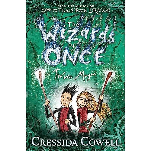 Paperback of The Wizards Of Once: Twice Magic, Book 2 in the Wizards Of Once series by Hodder Children's Books, featuring colorful cover art.