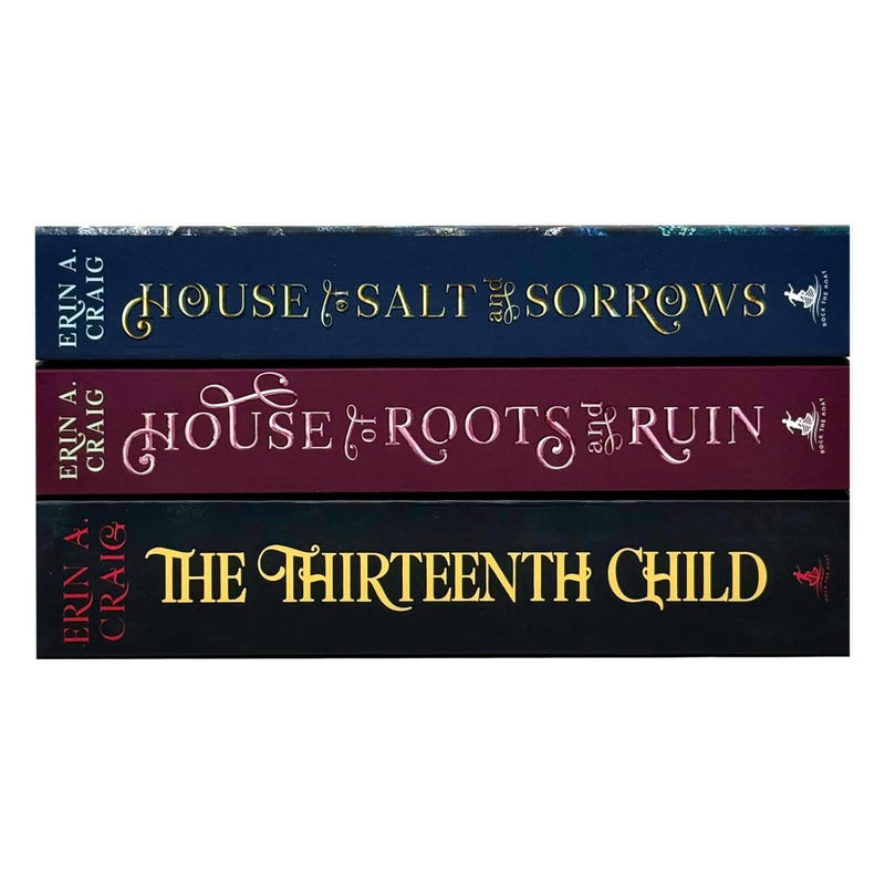 Erin A. Craig 3 Books Collection Set (House of Salt and Sorrows ,House of Roots and Ruin  & The Thirteenth Child )- Young Adult