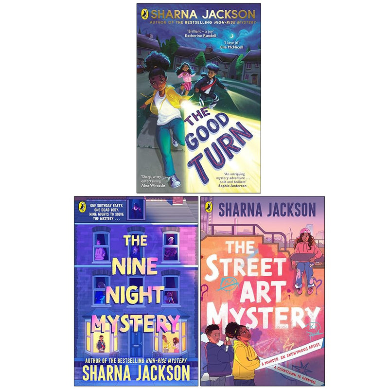 Sharna Jackson Collection 3 Books Set(The Good Turn ,The Nine Night Mystery & The Street Art Mystery) - The Book Bundle