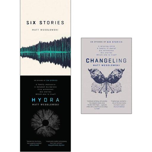 Matt Wesolowski Collection 3 Books Set (Six Stories, Hydra, Changeling) - The Book Bundle