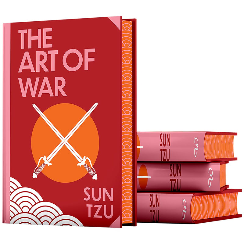 Book cover of "The Art of War" by Sun Tzu, Wilco Classics Sprayed Edge Premium edition, featuring traditional Chinese artwork.