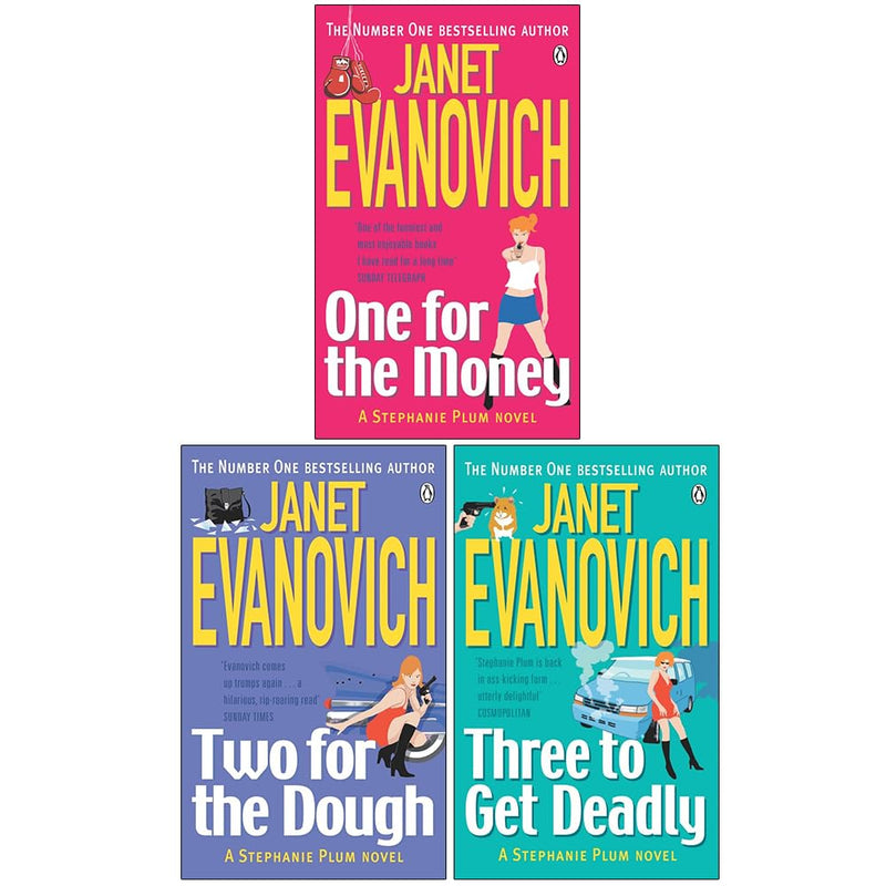 Stephanie Plum Series 3 Books Collection Set By Janet Evanovich (Two for the Dough, One for the Money & Three to Get Deadly) - The Book Bundle